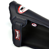Twins Black Double Padded Shin Guards  - NEW