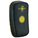 Playwell "Rexine Leather" Curved Target Thai Pad - Black/Gold