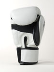 Sandee Black Leather Cool Tech Muay Thai Boxing Gloves-White