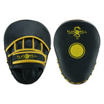Playwell Rexine Leather Curved Target Focus Pads - Black/Gold