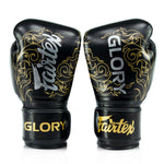 Fairtex BGVG3 X Glory Leather Black Boxing Gloves