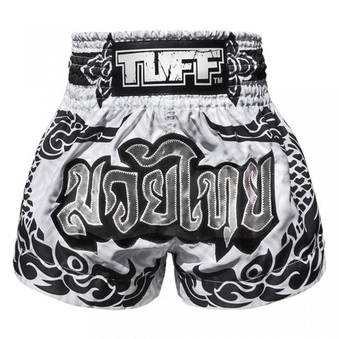 TUFF Traditional The Great Hongsa Muay Thai Shorts - White