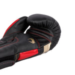 Venum Elite Boxing Gloves-Black/Gold/Red