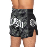 Wicked1 Fury Muay Thai Shorts-Khaki