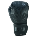 Playwell Matte Black "Twin Tiger" Boxing Gloves