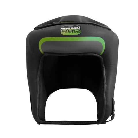 Bad Boy MMA Pro Series 3 Open Face Head Guard-Black/Green