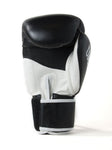 Sandee Black Leather Cool Tech Muay Thai Boxing Gloves - Black