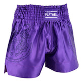 Twin Tiger Satin Muay Thai Competition Fight Shorts-Purple