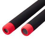 Foam Nunchaku With Metal Ball Bearings  (All Black With Red Tips)
