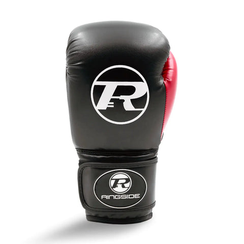 Ringside Junior Synthetic Leather Boxing Gloves - Black