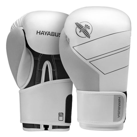Hayabusa S4 White Boxing Gloves