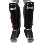 Sandee Cool Tec Leather Shin Guards-Black