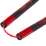 Deluxe Foam Speed Nunchucks With Cord - Black/Red - 11"