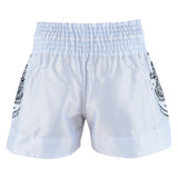 Twin Tiger Satin Muay Thai Competition Fight Shorts-White