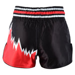 Kids Competition Muay Thai Shorts  - Black/Red