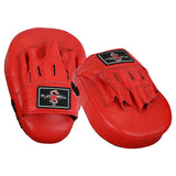 Deluxe PMA Curved Leather Focus Pads  -  Red/Black