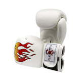 Boxing Pro Series White Flames Gloves