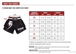 Venum Logos Muay Thai Fight Shorts - Black