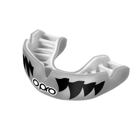 Opro Power Fit Silver Aggression Mouthguard - Kids