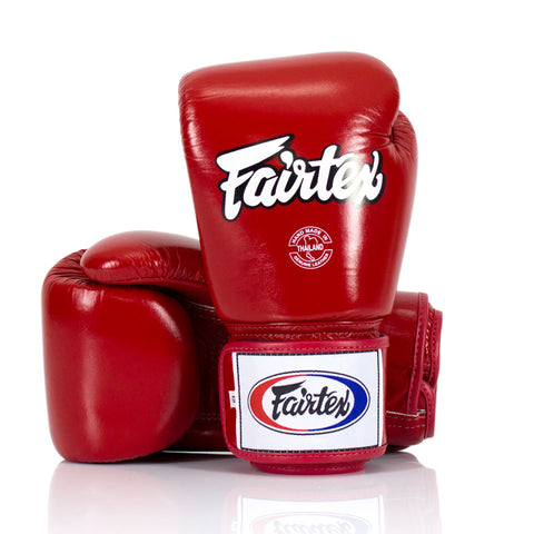 Fairtex BGV1 Red Universal Leather Boxing Gloves