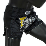 Fairtex Slim Cut Muay Thai Fight Shorts - Black