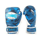 Sandee Authentic Kids Camo Boxing Gloves-Blue