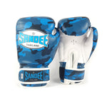 Sandee Authentic Kids Camo Boxing Gloves-Blue