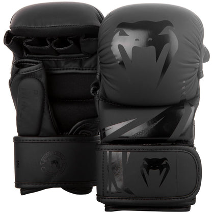 Venum MMA Challenger 7oz Sparring Gloves-Black/Black